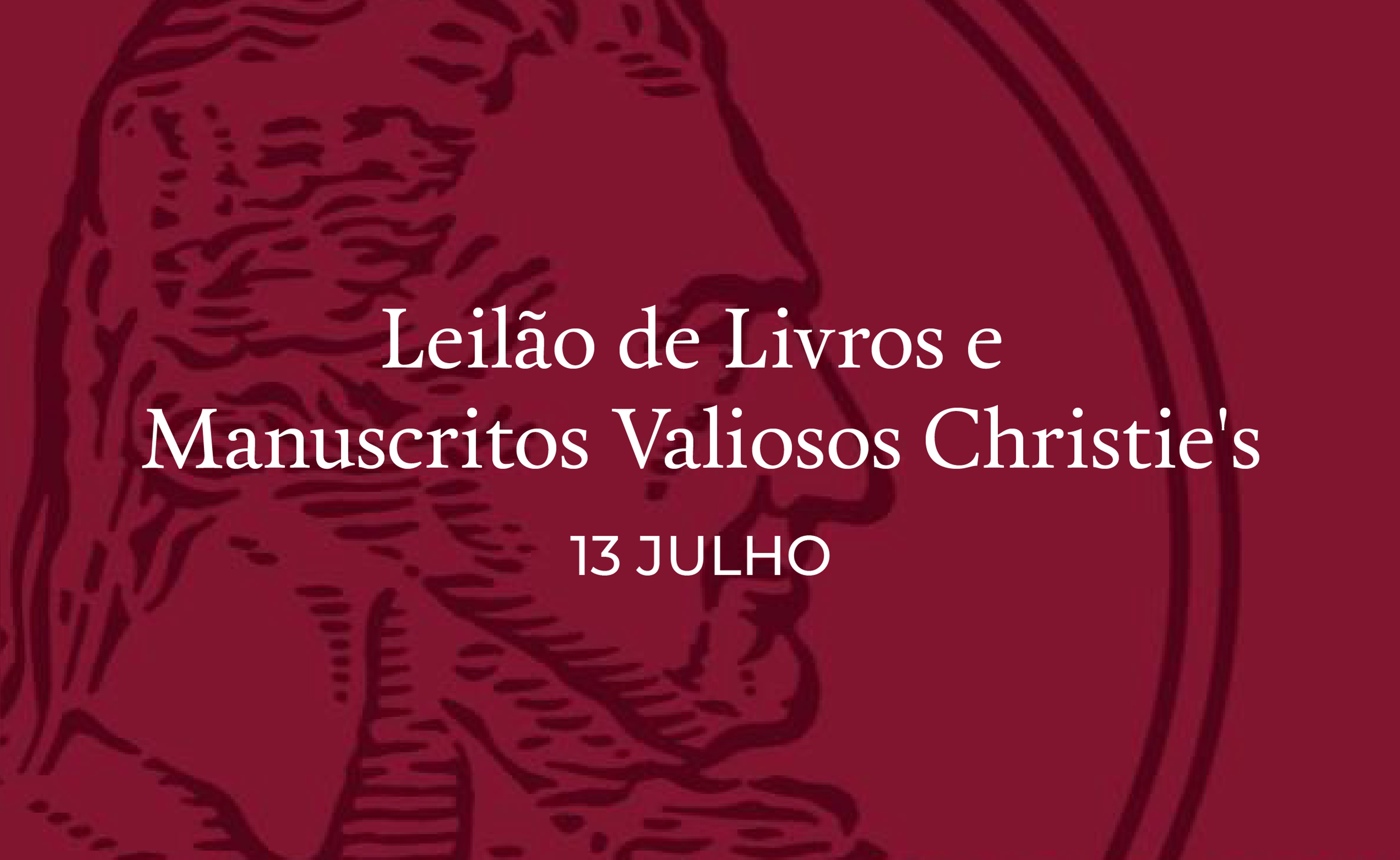  Leilão de Livros e Manuscritos Valiosos da Christie's